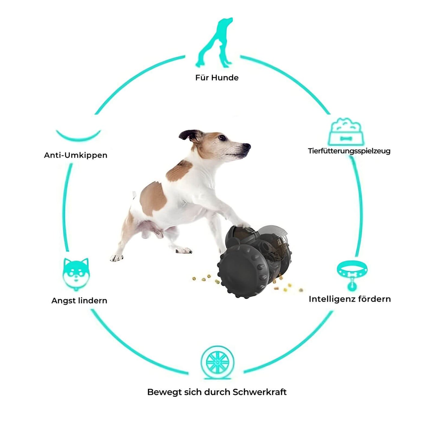 HappyHunde - Interaktives Roboter-Leckerli-Hundespielzeug