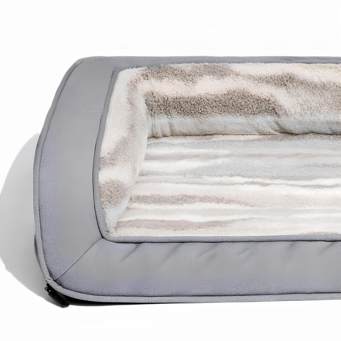 modernes-hundebett-orthopädisches-hundesofa-kunstlammfell-komfort-stil-happyhunde
