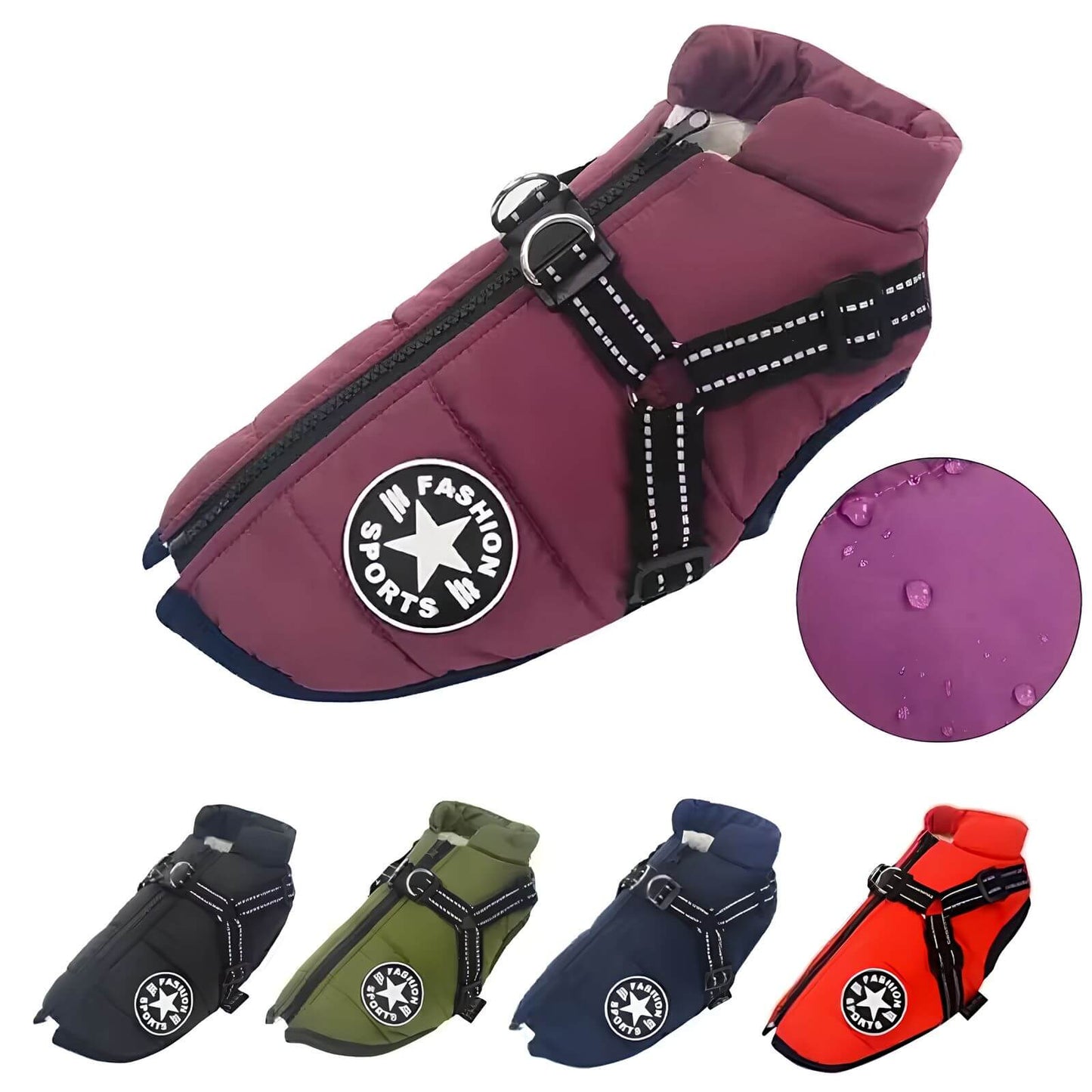 Wasserdichte Winterjacke für Hunde - Wärmende Outdoor-Jacke