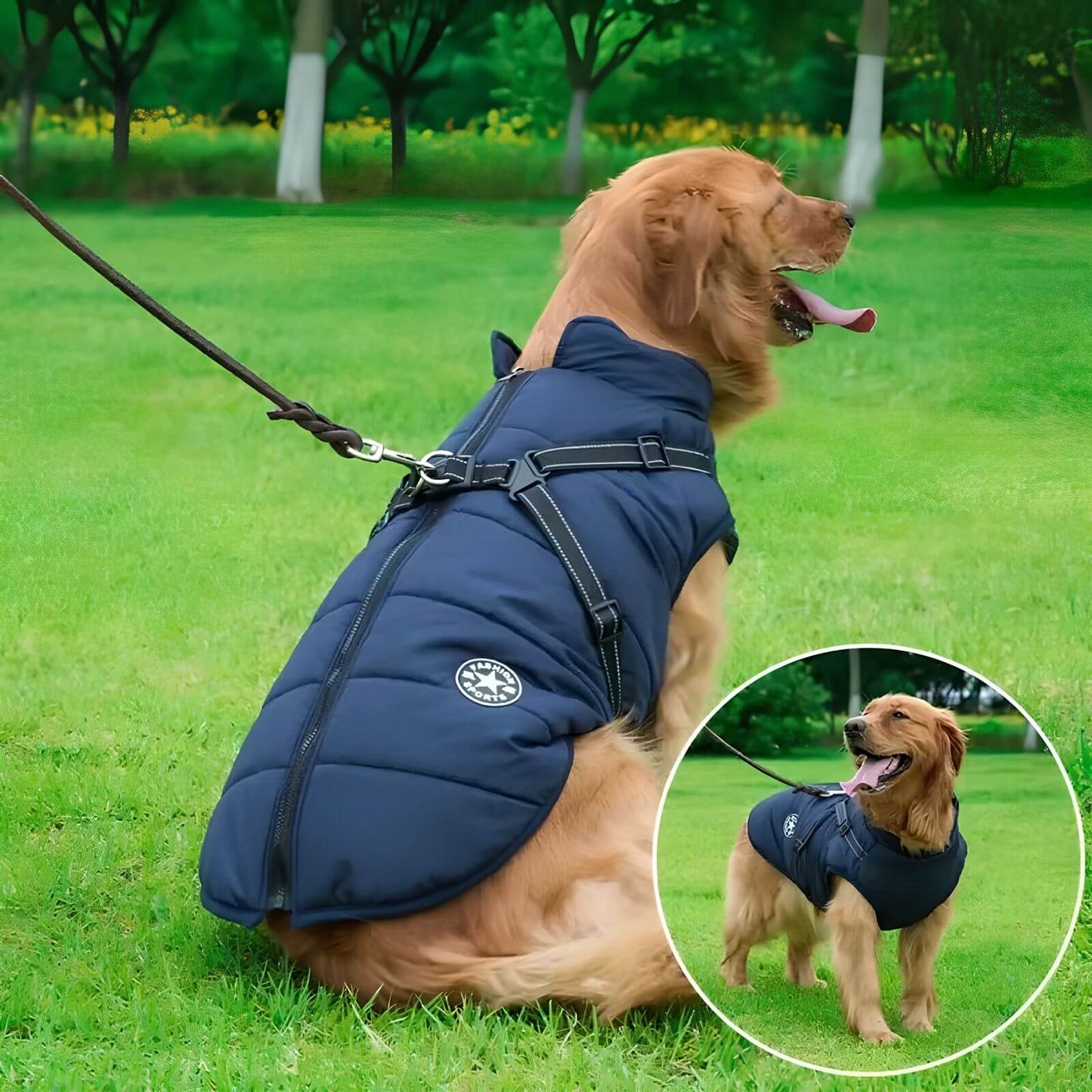 Wasserdichte Winterjacke für Hunde - Wärmende Outdoor-Jacke