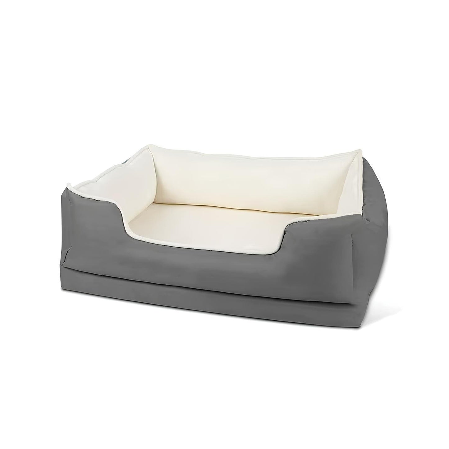 wasserdichtes-haustierbett-rutschfest-pluschig-quadratisch-happysleep-HappyHunde