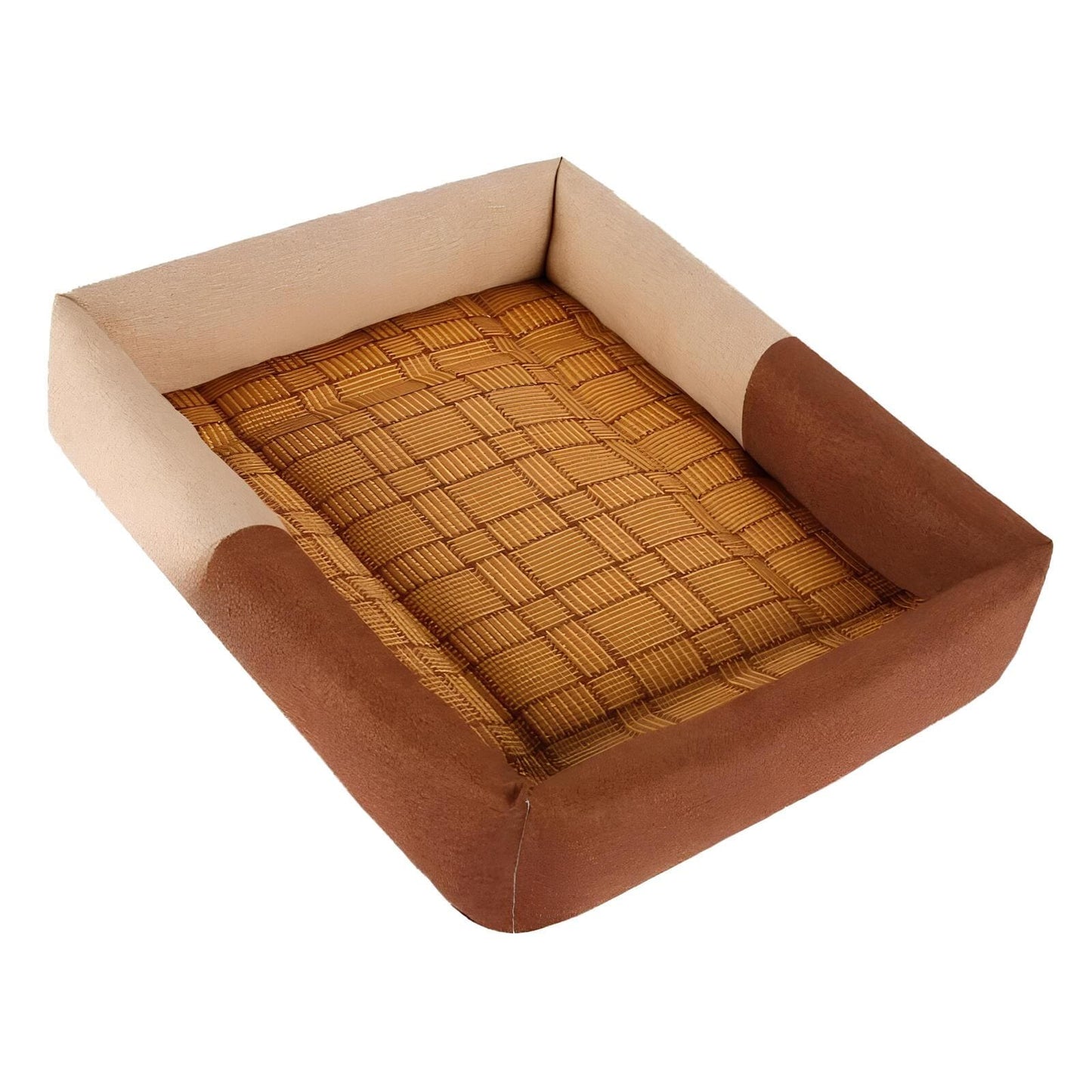 weiches-rechteckiges-hundebett-fuer-hunde-pluesch-oxford-gewebe-komfort-langlebig-happyhunde