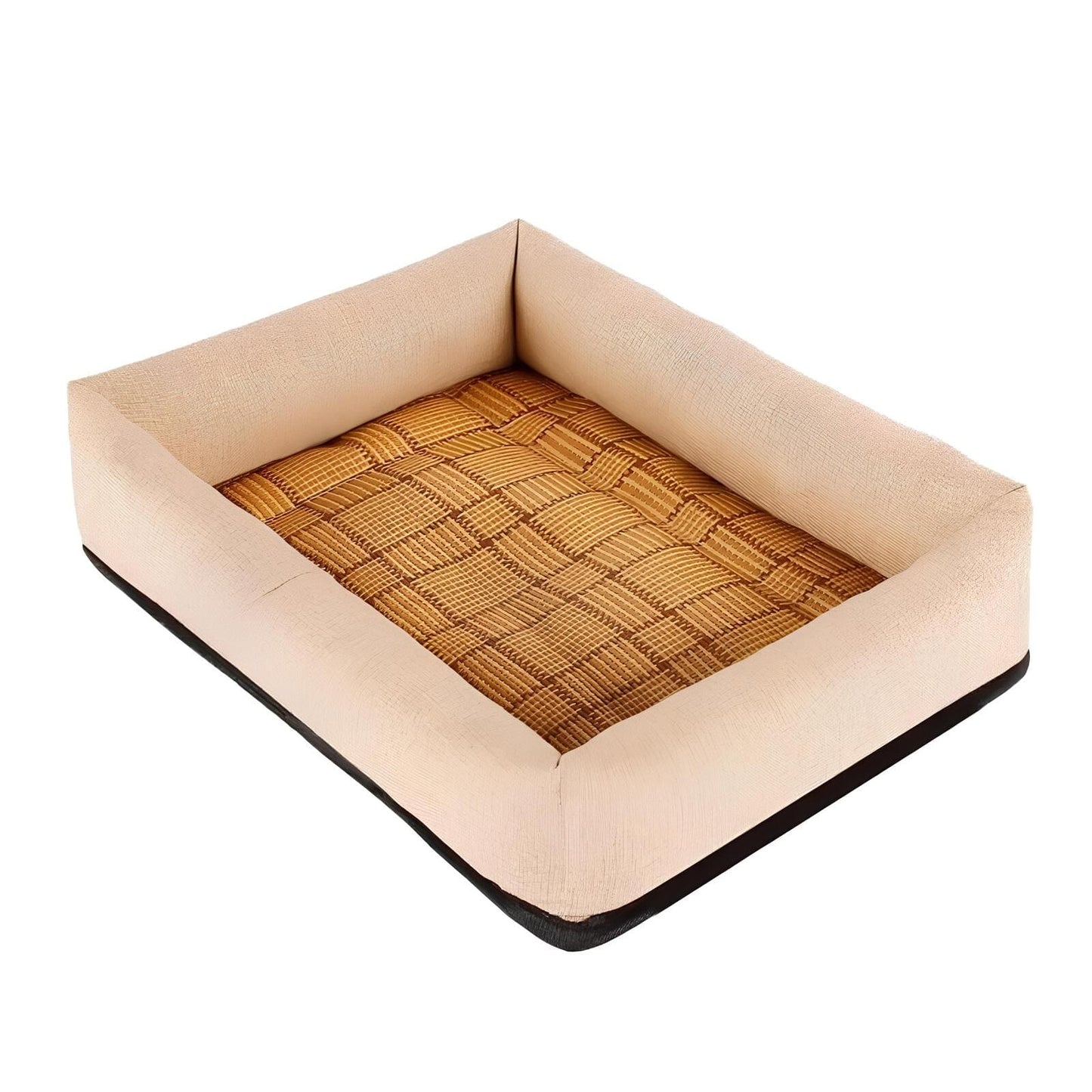 weiches-rechteckiges-hundebett-fuer-hunde-pluesch-oxford-gewebe-komfort-langlebig-happyhunde