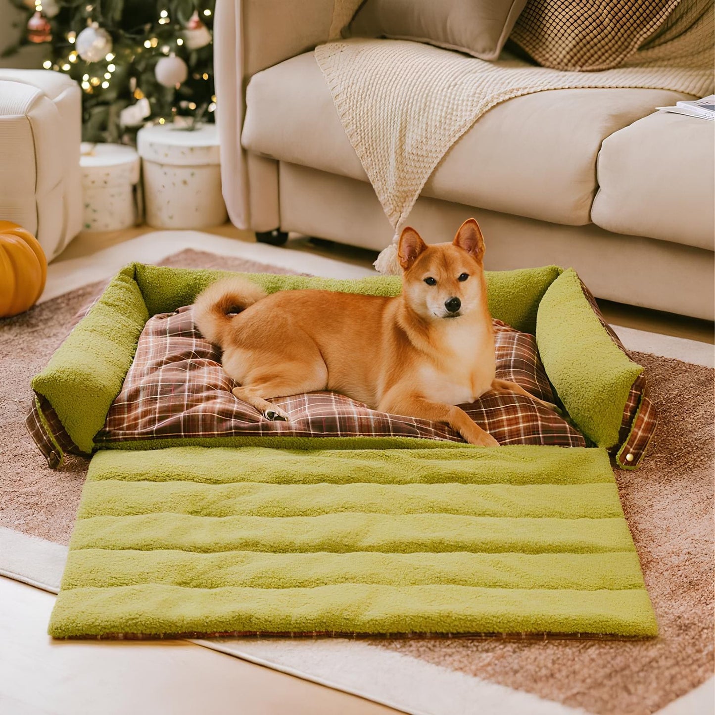 avocuddle-hundebett-faltbares-waschbares-tartan-deckenbett-happyhunde