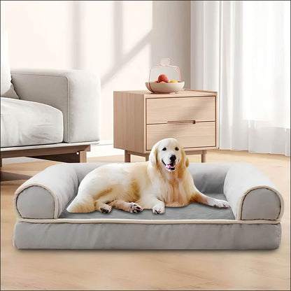 Buddy Orthopädisches Hundesofa - Komfortable Beige Hundebank