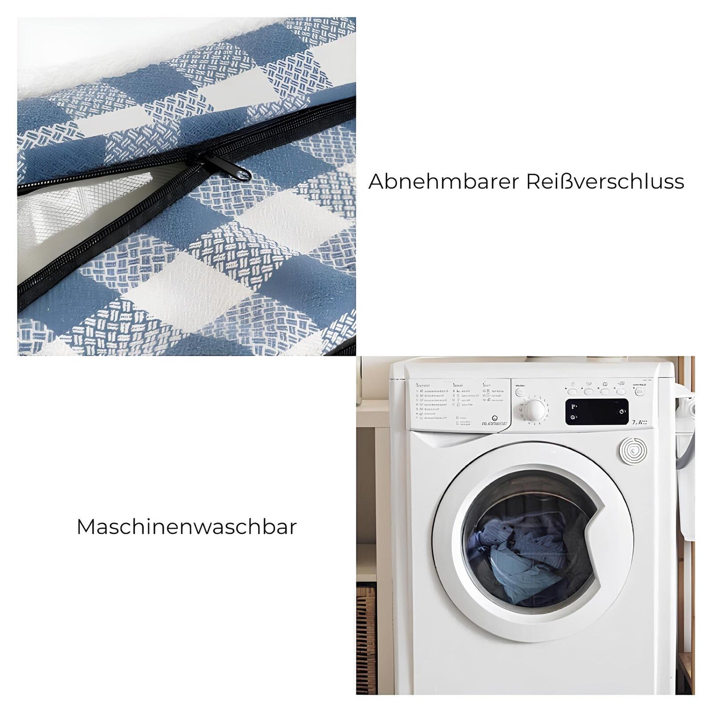 classiccheck-orthopaedisches-hundebett-mit-kopfstuetze-memory-schaum-komfort-waschbar-groessenauswahl-happyhunde