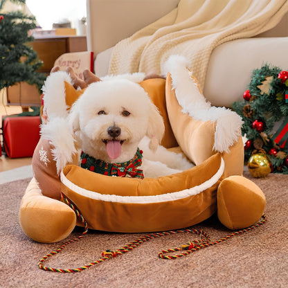 festliches-hundebett-kuscheliger-weihnachts-schlitten-pluesch-happyhunde