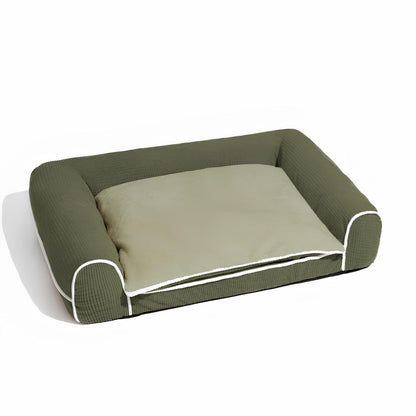 flanell-deluxe-orthopaedisches-hundebett-memory-schaum-komfort-joint-support-HappyHunde