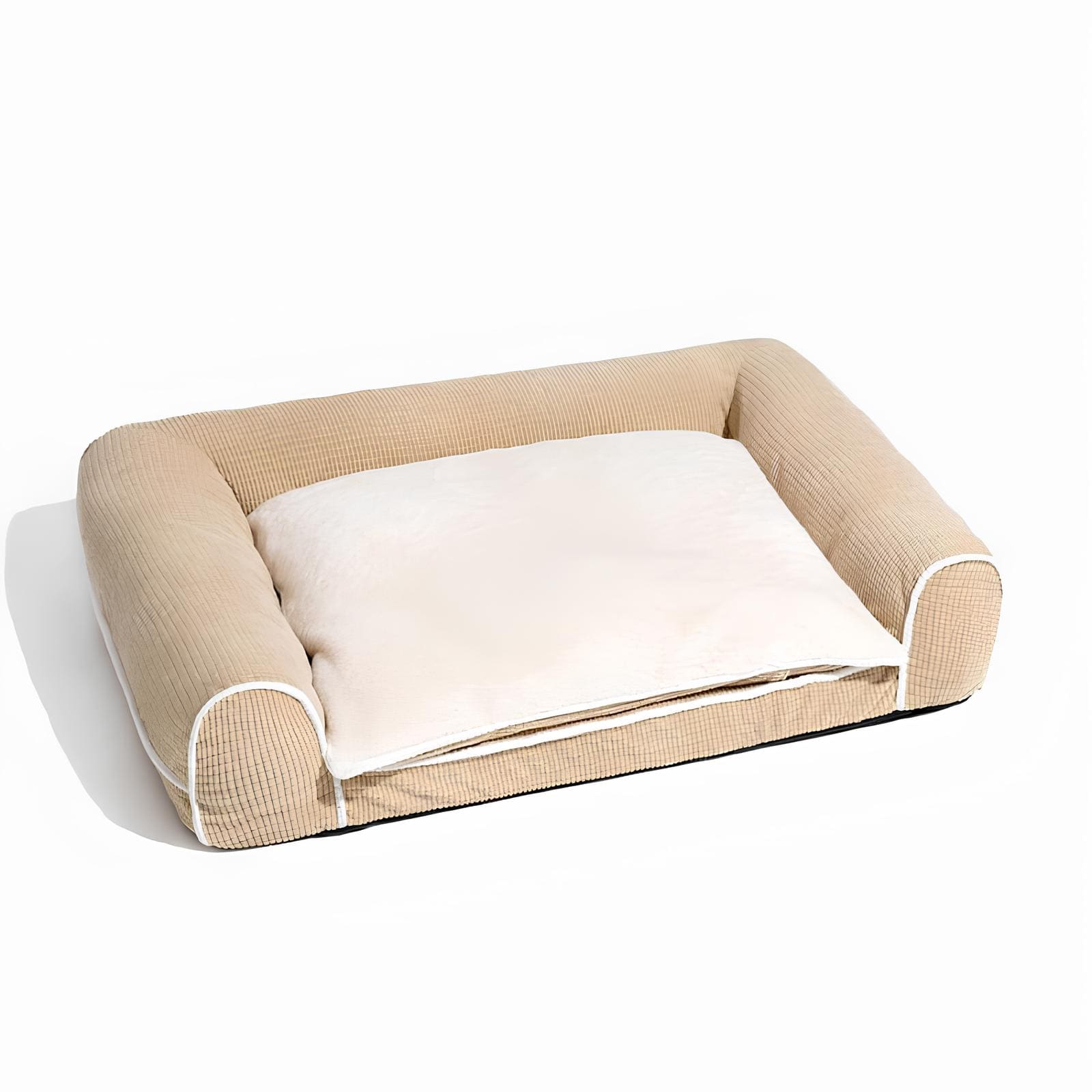 flanell-deluxe-orthopaedisches-hundebett-memory-schaum-komfort-joint-support-HappyHunde