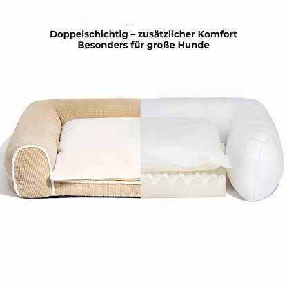 flanell-deluxe-orthopaedisches-hundebett-memory-schaum-komfort-joint-support-HappyHunde