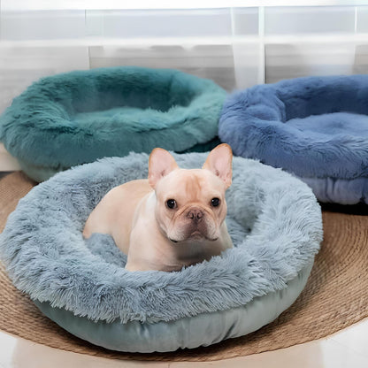 fluffynest-rundes-kuschelbett-fuer-hunde-flauschig-komfortable-sicherheit-happyhunde