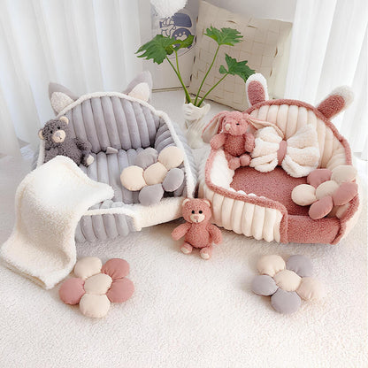 fluffysofa-bequemes-hundebett-creme-pink-waschbar-happyhunde