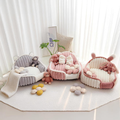 fluffysofa-bequemes-hundebett-creme-pink-waschbar-happyhunde