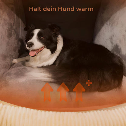 Großes Hundebett - Abnehmbares, halbgeschlossenes Flanellzelt