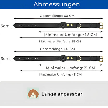 Hundehalsband mit AirTag-Halter - GPS-Tracking