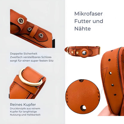 Hundehalsband mit AirTag-Halter - GPS-Tracking