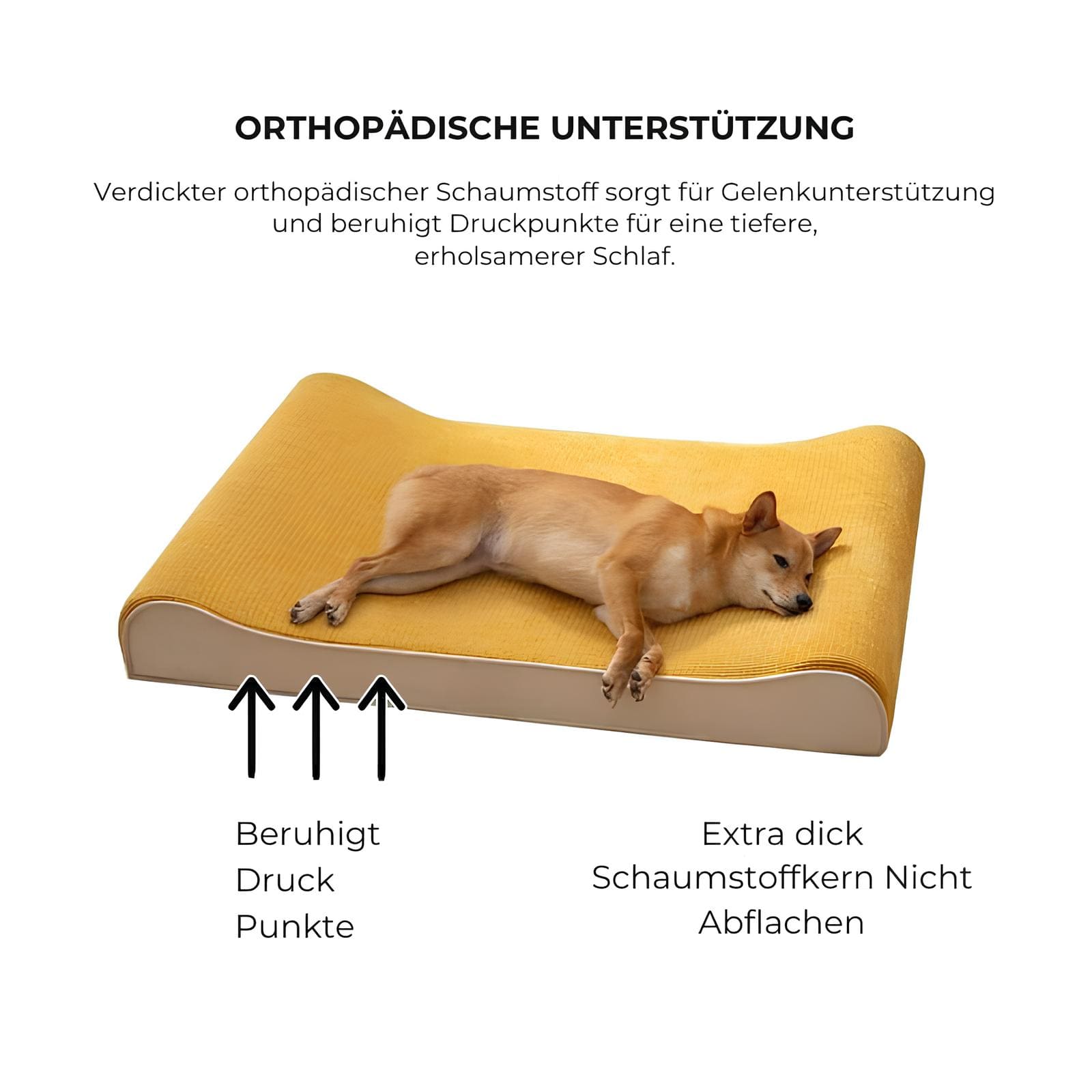 luxuriöser-hunde-lounge-sessel-orthopädisches-hundebett-memory-schaum-graubeige-happyhunde