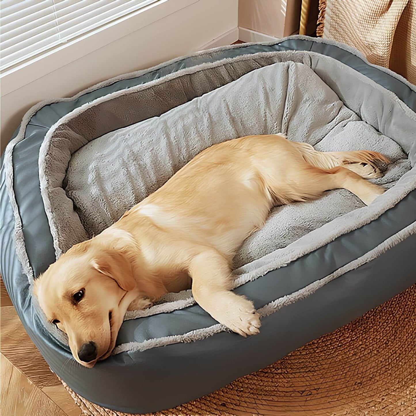 Orthopädisches Hundebett - Großes, warmes Schlafbett