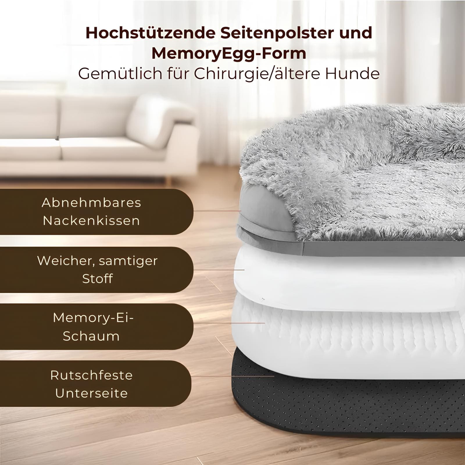 orthopaedisches-hundebett-waschbar-abnehmbarer-bezug-eierkarton-schaum-große-kleine-hunde-HappyHunde