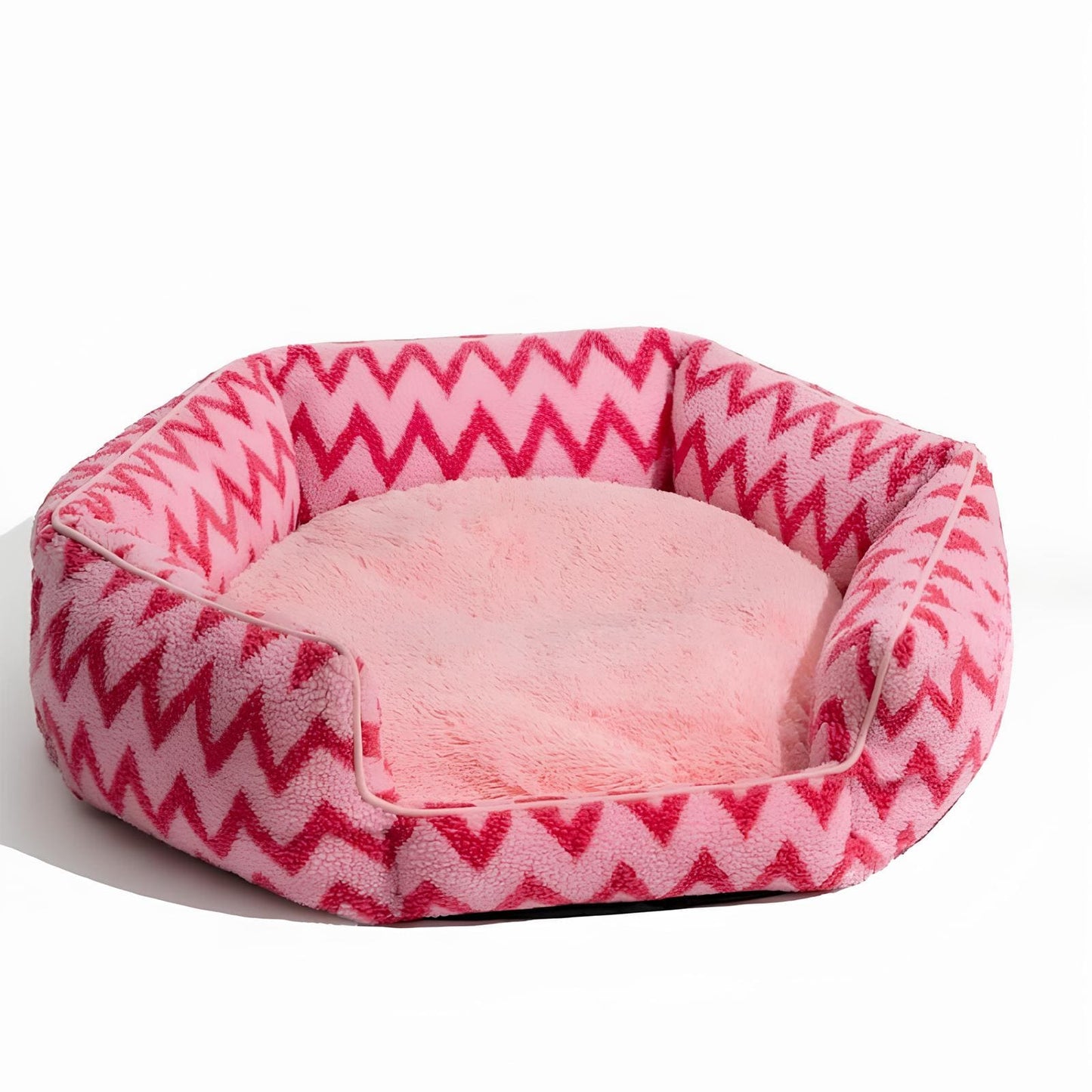 plüsch-hundebett-chevron-stil-komfort-kuschelig-waschbar-geborgenheit-happyhunde