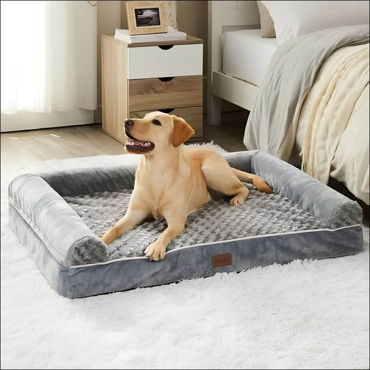 sam-orthopaedisches-wasserdichtes-hundebett-grau-memory-schaum-orthopaedisch-happyhunde