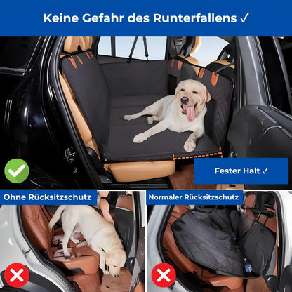 HappyHunde - Premium Hundesitzbezug mit hartem Boden