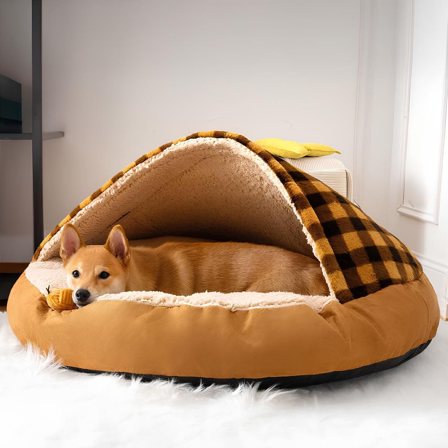 träumnest-canopy-hundebett-weich-gemütlich-luxus-baldachin-HappyHunde