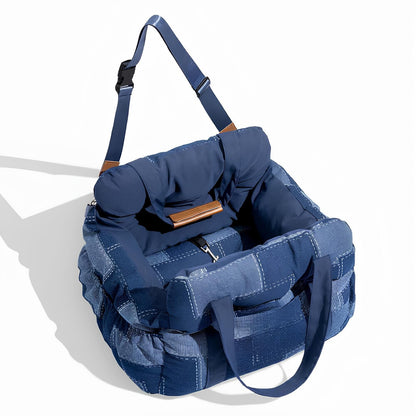 travelhunde-hundesitz-reisebett-vintage-denim-patchwork-auto-komfort-HappyHunde