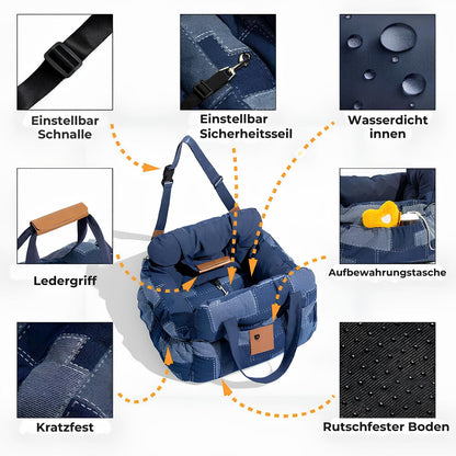 travelhunde-hundesitz-reisebett-vintage-denim-patchwork-auto-komfort-HappyHunde