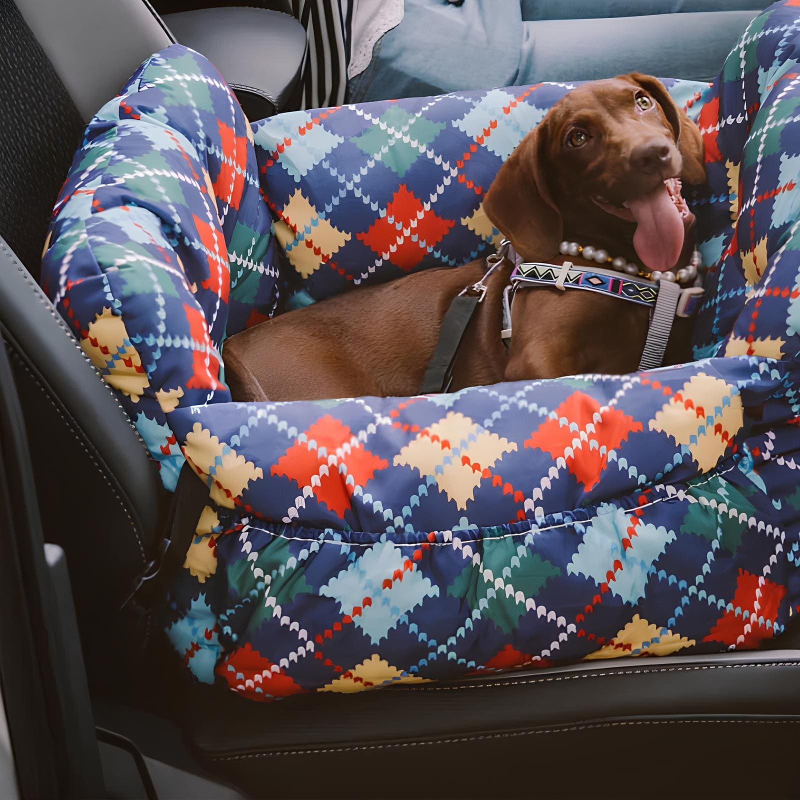 travelhunde-hundesitz-reisebett-vintage-denim-patchwork-auto-komfort-HappyHunde