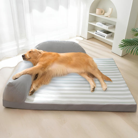 wasserdichter-gestreifter-lounger-großes-kühl-bett-happyhunde